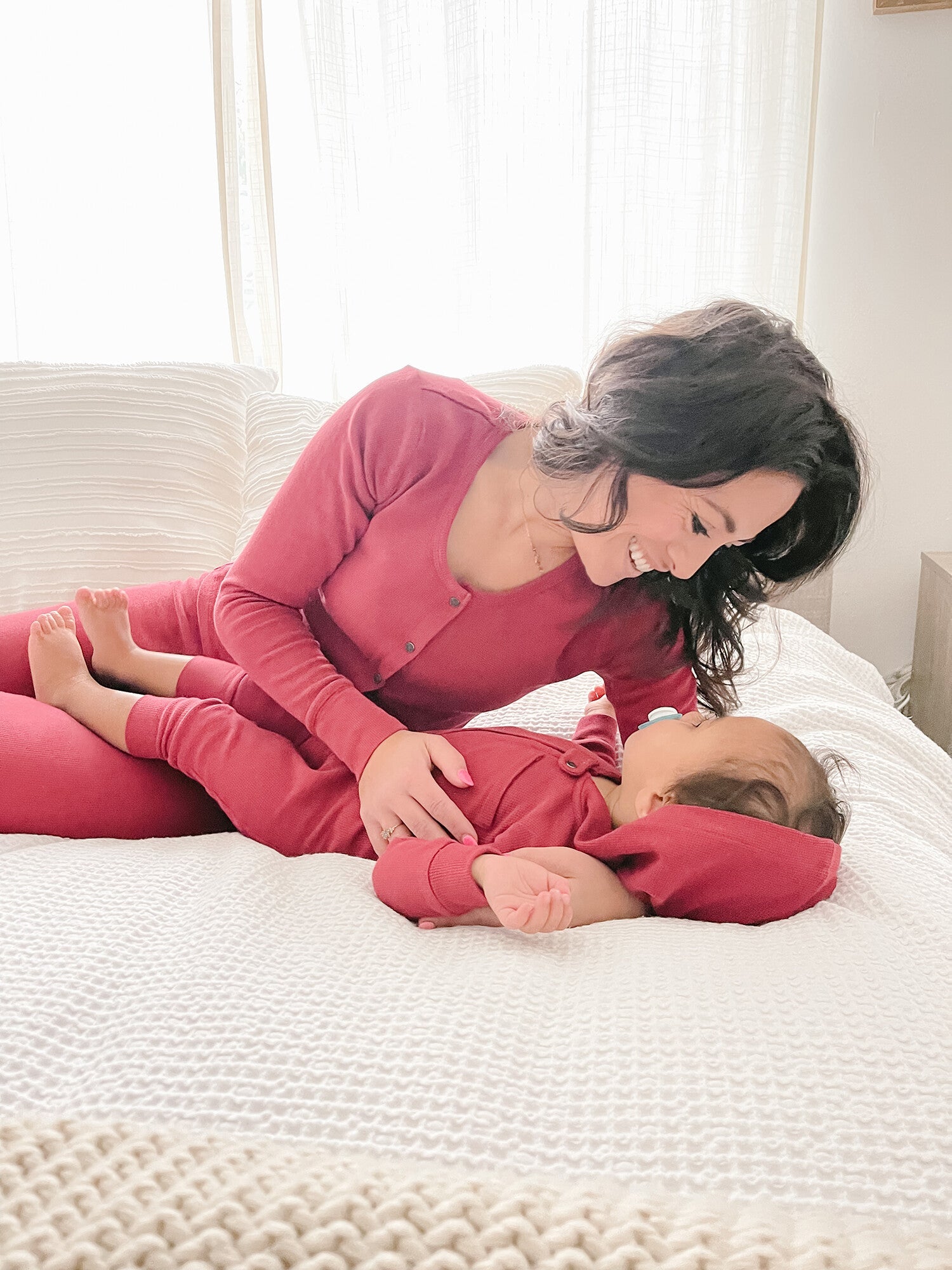 Crimson | Women's Organic Thermal Lounge Set