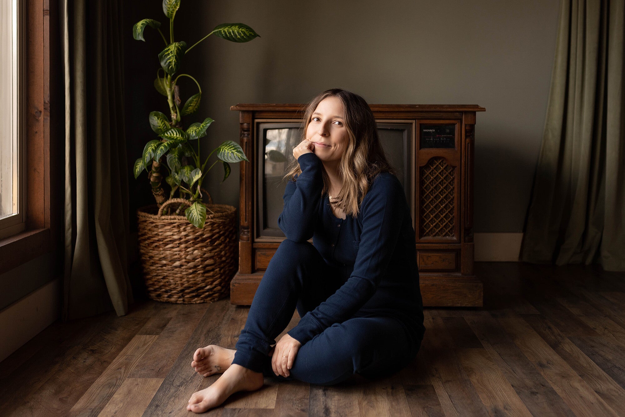 Midnight | Women's Organic Thermal Lounge Set