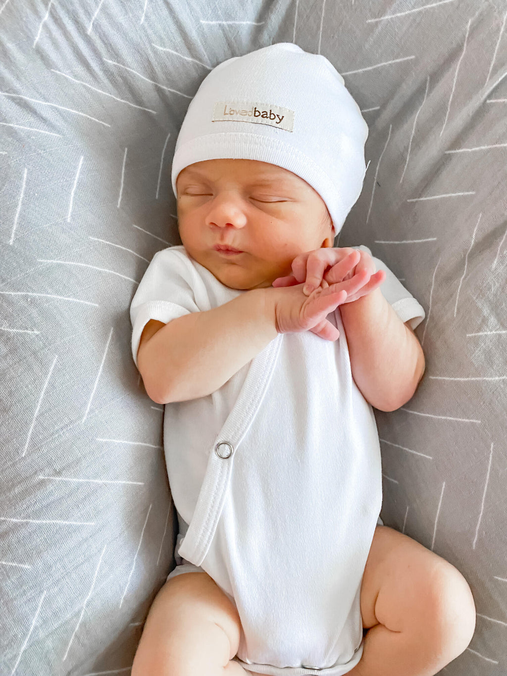 White | Organic Short-Sleeve Kimono Bodysuit