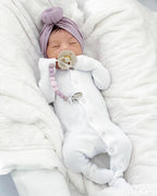White | Organic Snap Footie