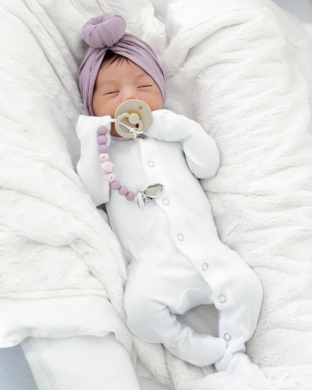 White | Organic Snap Footie