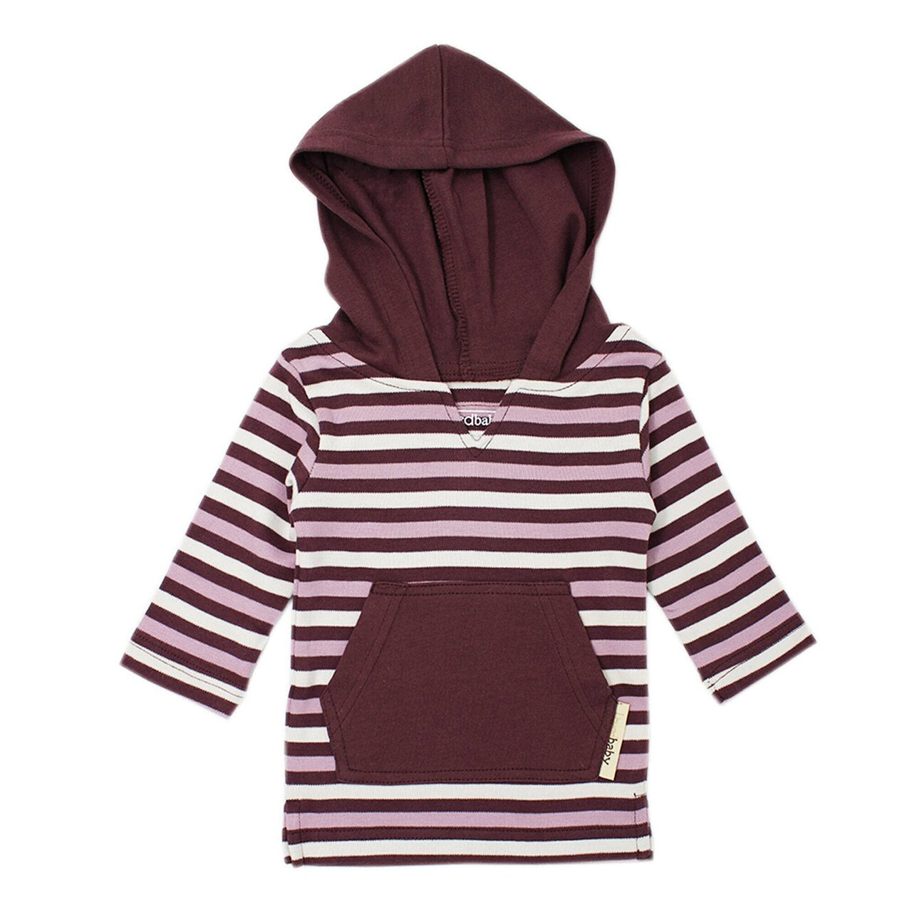 Eggplant Stripe | Organic Hoodie