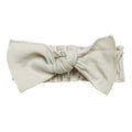 Stone | Organic Smocked Tie Headband