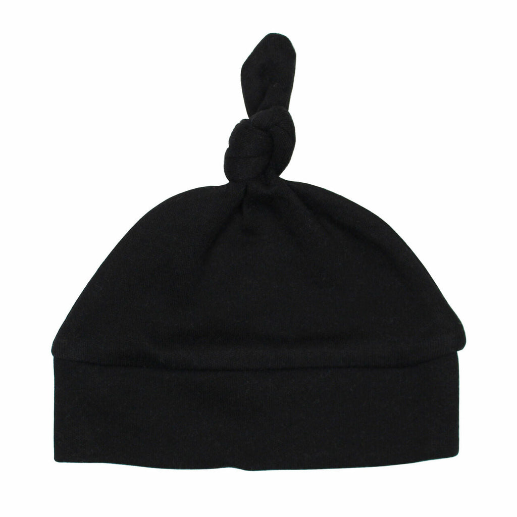 Black | Organic Knotted Hat