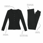 Black | Women's Organic Lounge Set