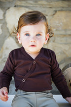 Eggplant | Organic Kimono Bodysuit