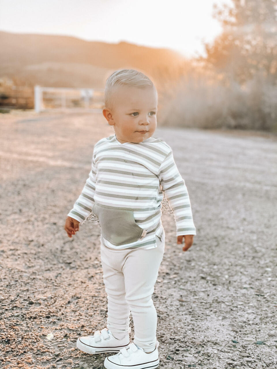 Seafoam Stripe | Organic Hoodie