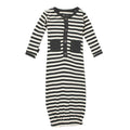 Gray Stripe | Organic Gown