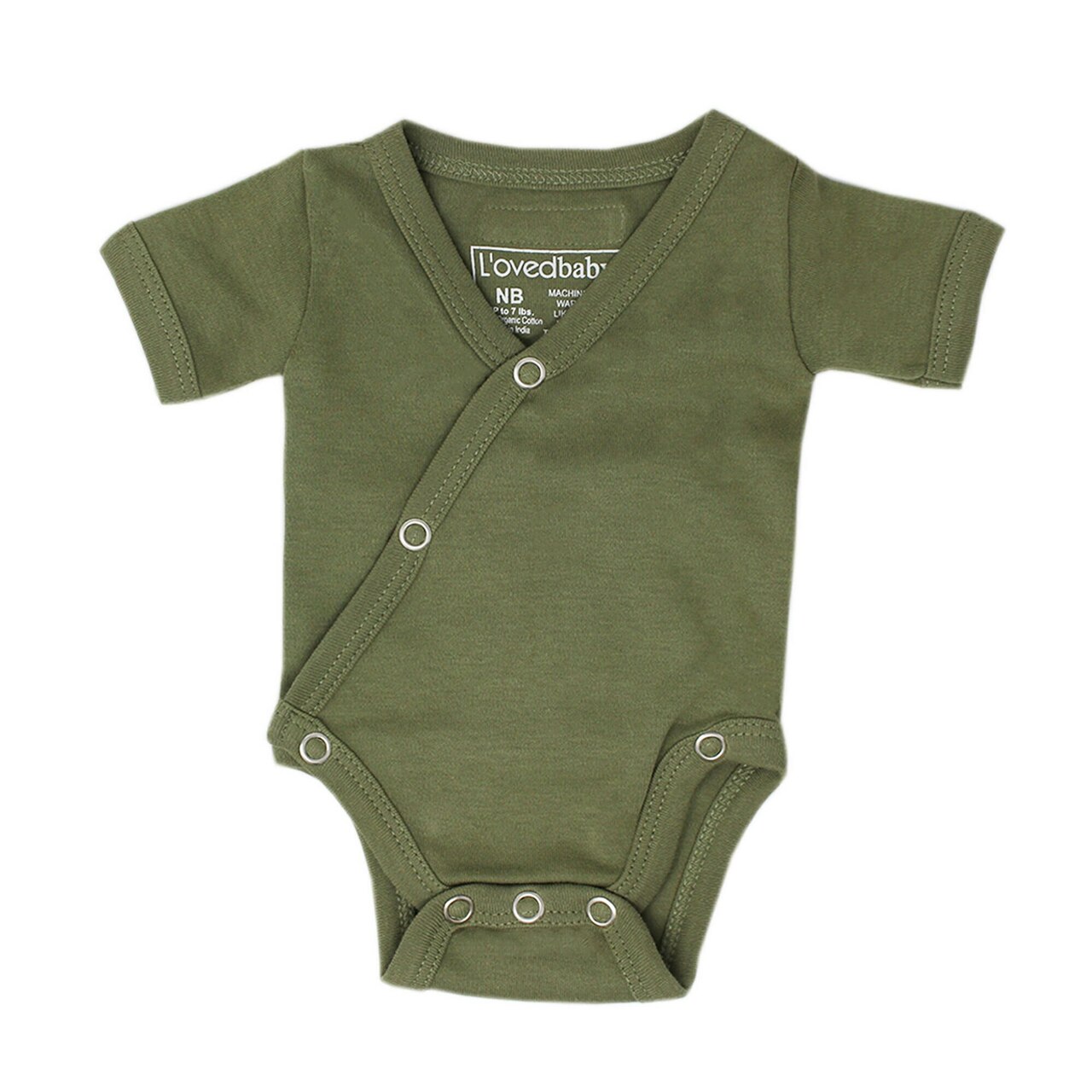 Sage | Organic Short-Sleeve Kimono Bodysuit