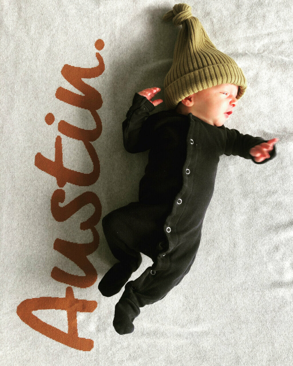 Black | Organic Snap Footie