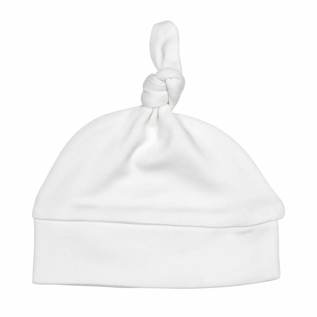 White | Organic Knotted Hat