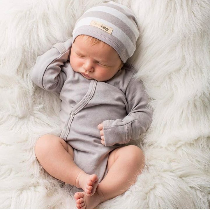 Light Gray | Organic Kimono Bodysuit