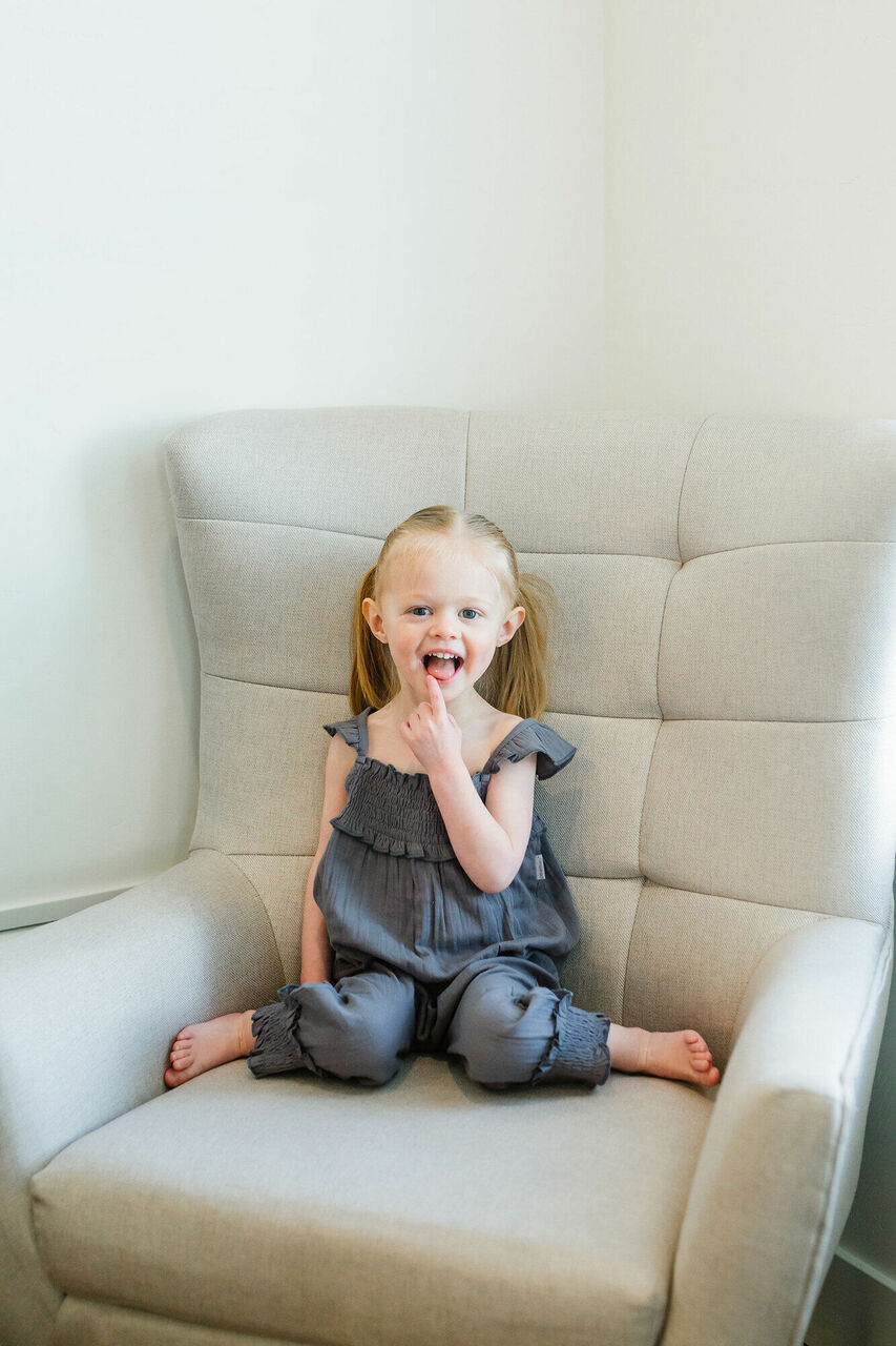 Moonstone | Kid's Organic Muslin Sleeveless Romper