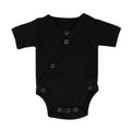 Black | Organic Short-Sleeve Kimono Bodysuit