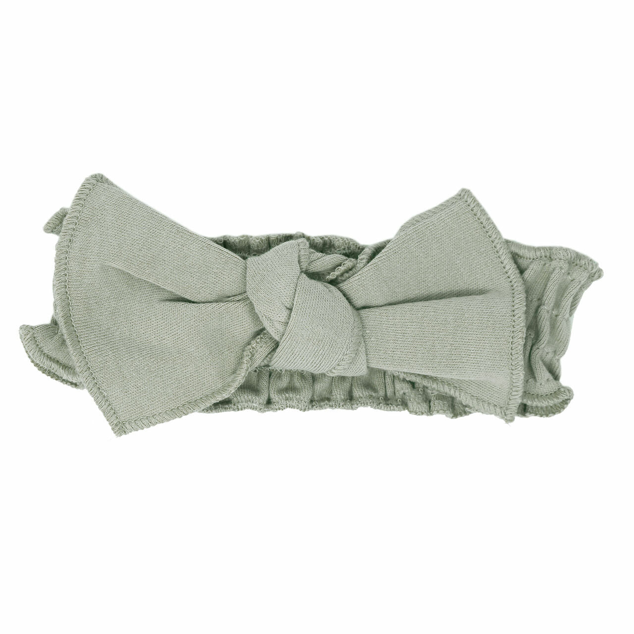 Seafoam | Organic Smocked Tie Headband