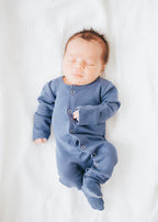 Slate | Organic Snap Footie