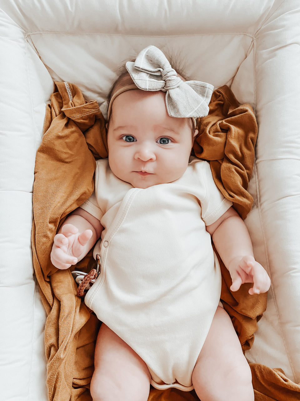 Buttercream | Organic Short-Sleeve Kimono Bodysuit