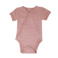 Mauve | Organic Short-Sleeve Kimono Bodysuit