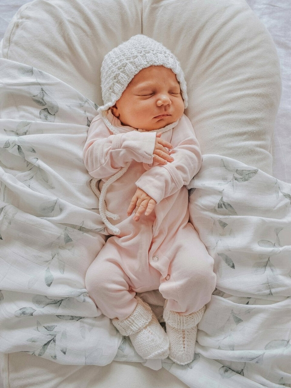 Blush | Organic Snap Footie