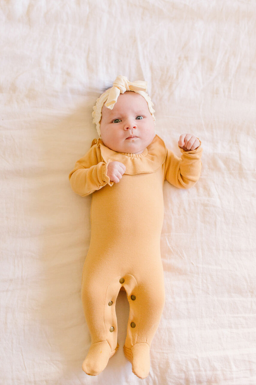 Buttercream | Organic Smocked Tie Headband