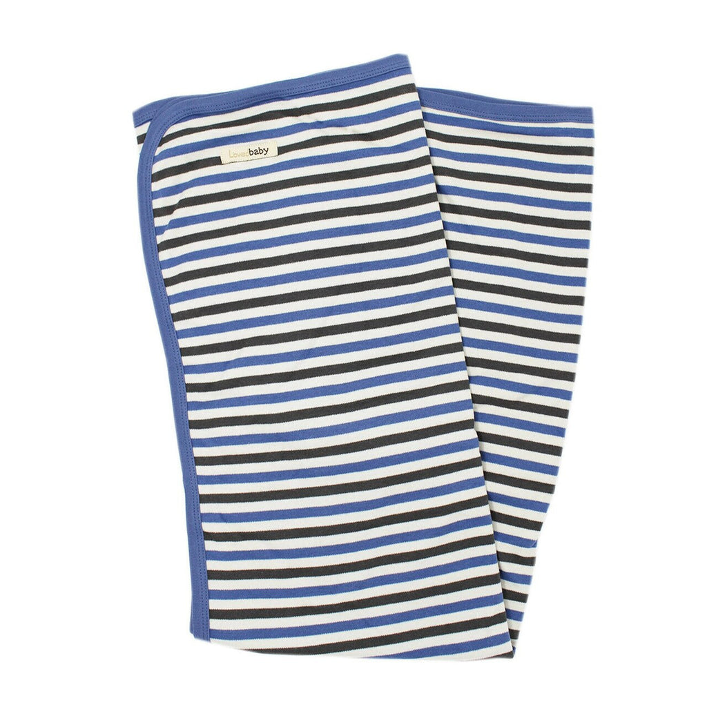 Slate Stripe | Organic Blanket