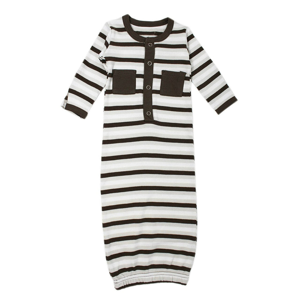 Bark Stripe | Organic Gown