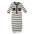 Bark Stripe | Organic Gown