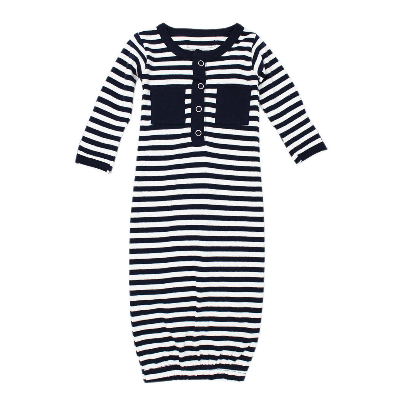 Navy/White | Organic Gown
