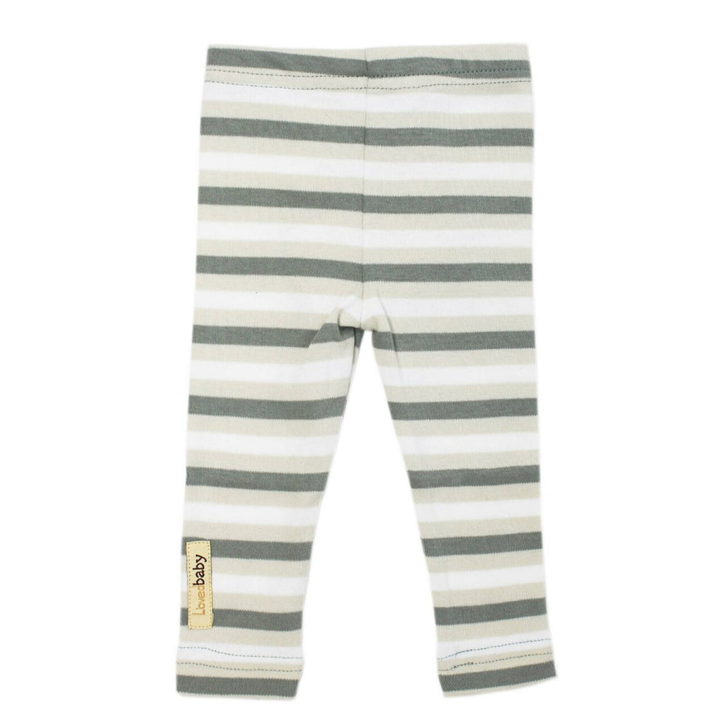 Seafoam Stripe | Organic Leggings