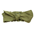 Sage | Organic Smocked Tie Headband