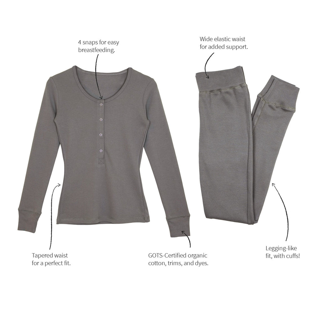 Gray | Women's Organic Lounge Set
