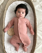Mauve | Organic Snap Footie