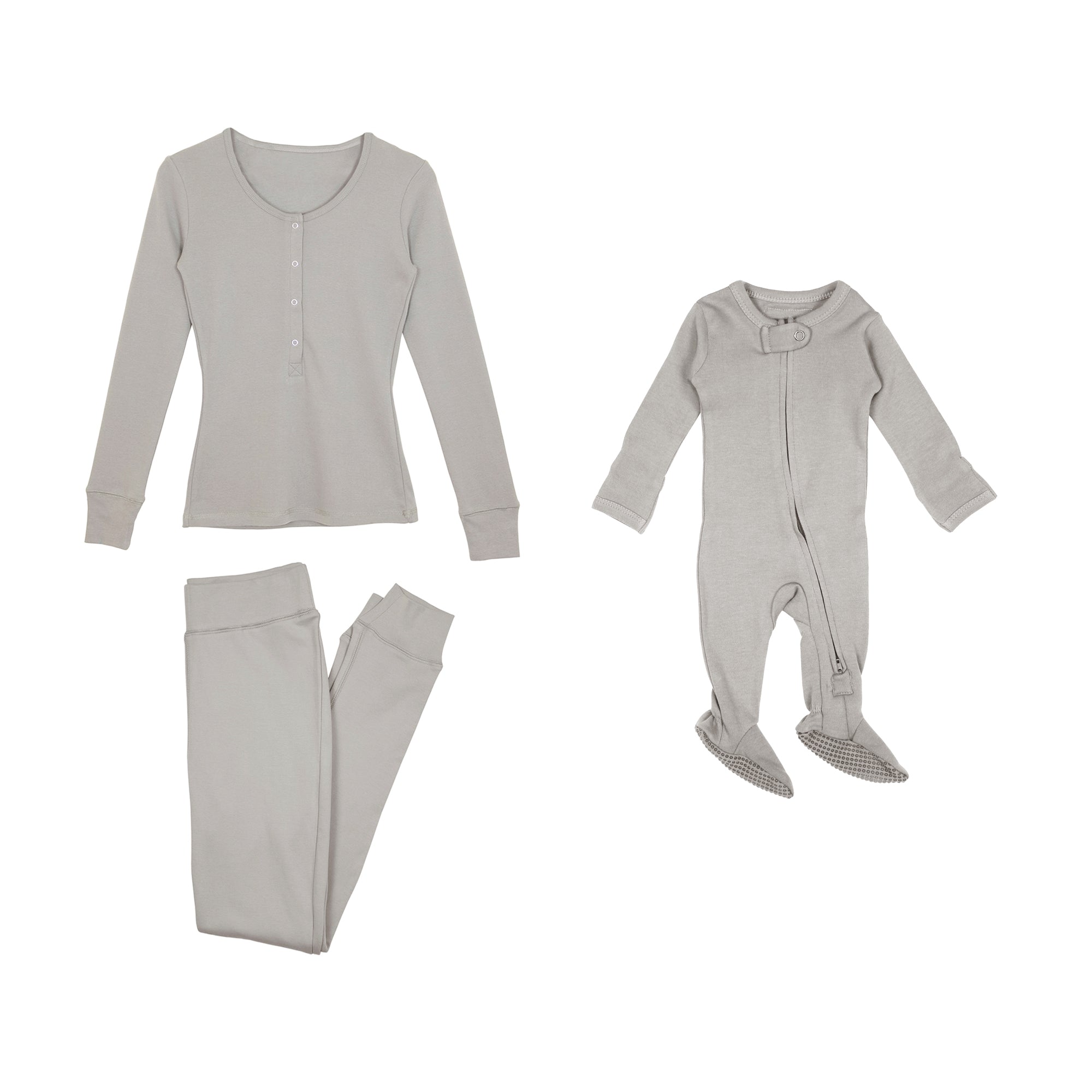 Mommy & Me Bundle in Light Gray
