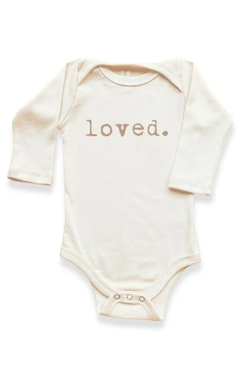 tenth & pine Loved. Organic Baby Bodysuit Long Sleeve