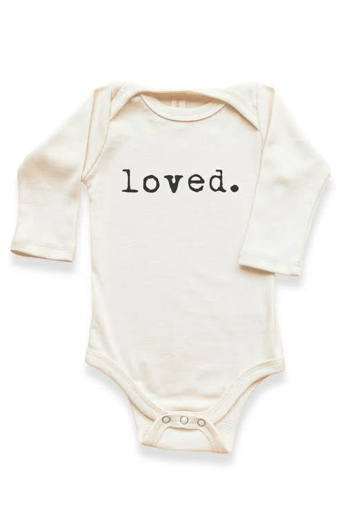 tenth & pine Loved. Organic Baby Bodysuit Long Sleeve