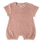 Organic Short Romper - Clay